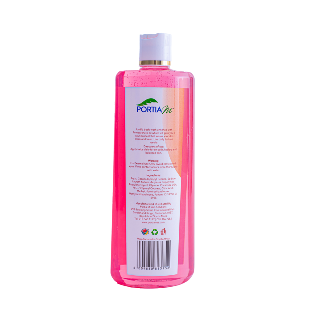 Pomegranate Body Wash Portia M Skin Solutions