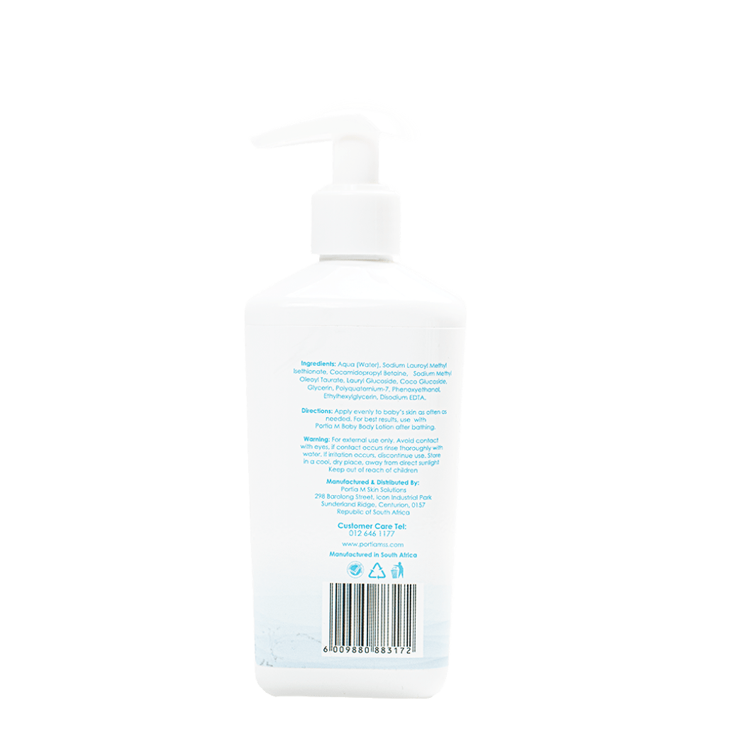 Baby wash uncscented 500ml back